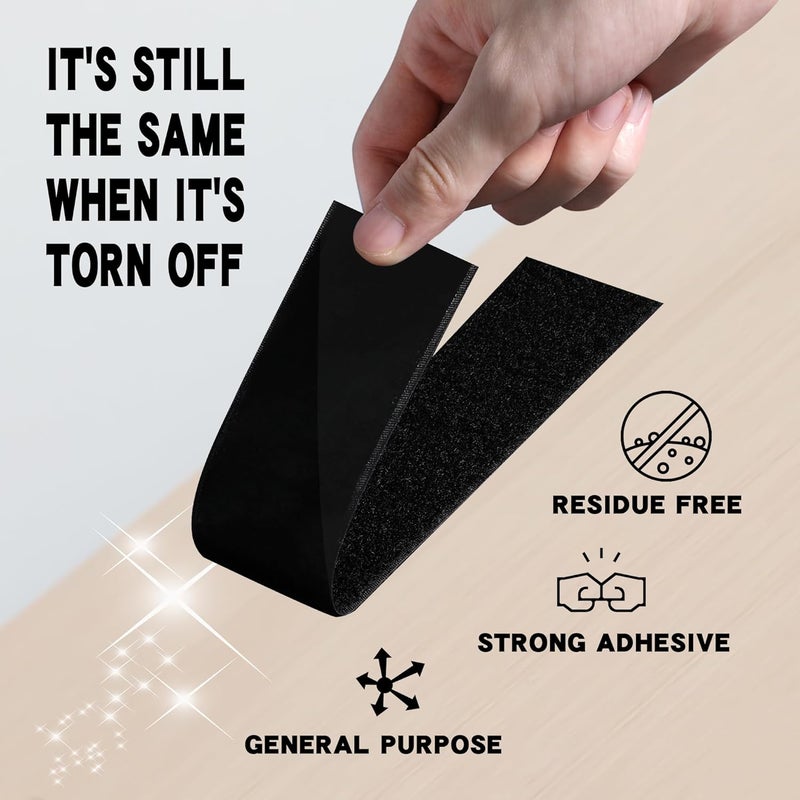 SATONE Pedalboard Mounting Tape - Hook and Loop Strips with Adhesive for Guitar Pedal Board, Heavy Duty Pedal Grip Tape - 2IN Wide 6.6FT Long - Image 4